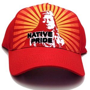 Native Pride Black Eagle Chief Burst Strapback Hat